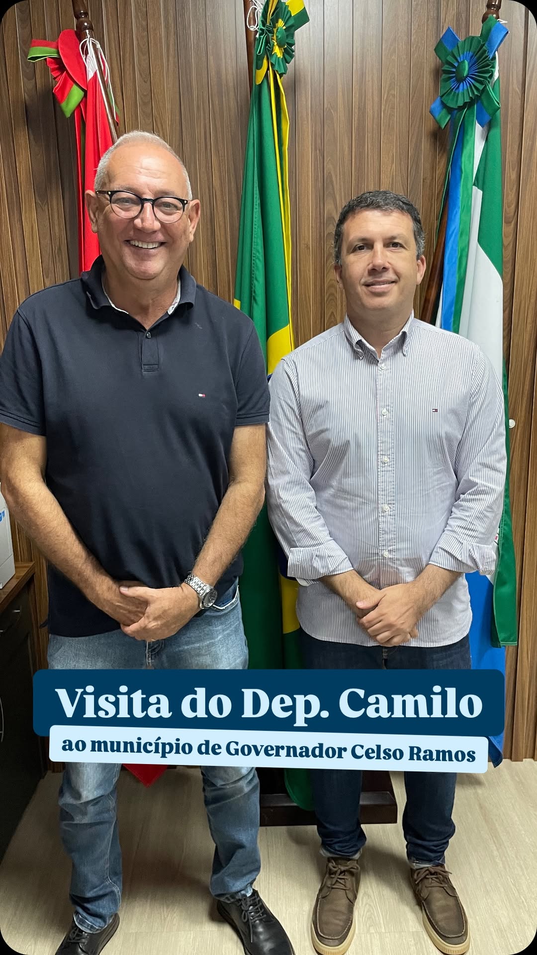 Visita do Dep. Camilo Martins ao município de Governador Celso Ramos