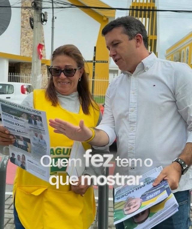 Estamos nas ruas levando uma prestação de contas do que fizemos por Palhoça